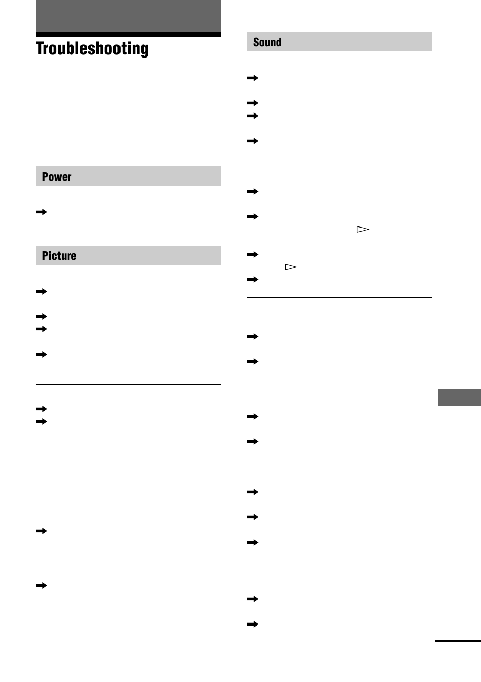 Troubleshooting | Sony AVD-S10 User Manual | Page 71 / 164