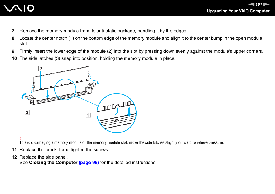 Sony VGC-RC300 User Manual | Page 101 / 177