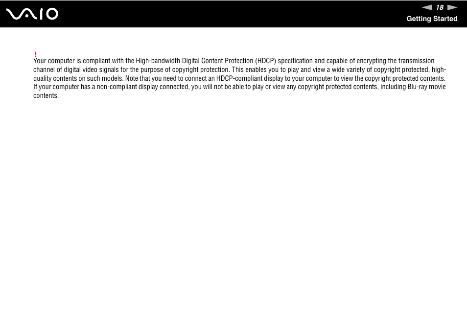 Sony VGC-RC300 User Manual | Page 18 / 177
