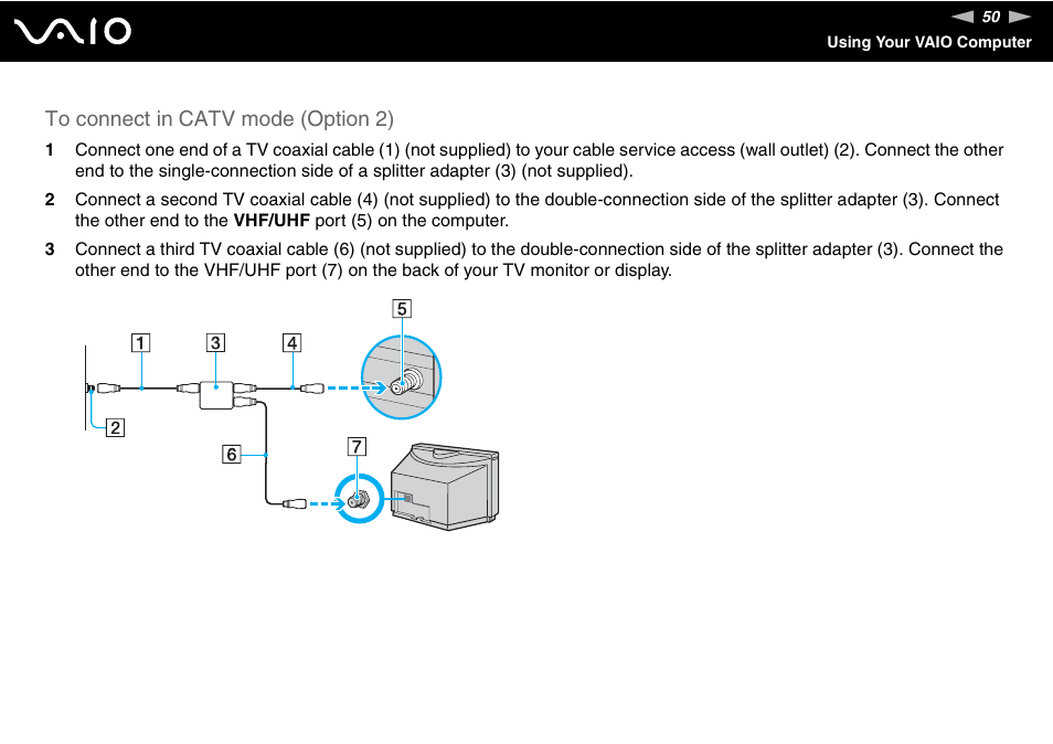 Sony VGC-RC300 User Manual | Page 50 / 177