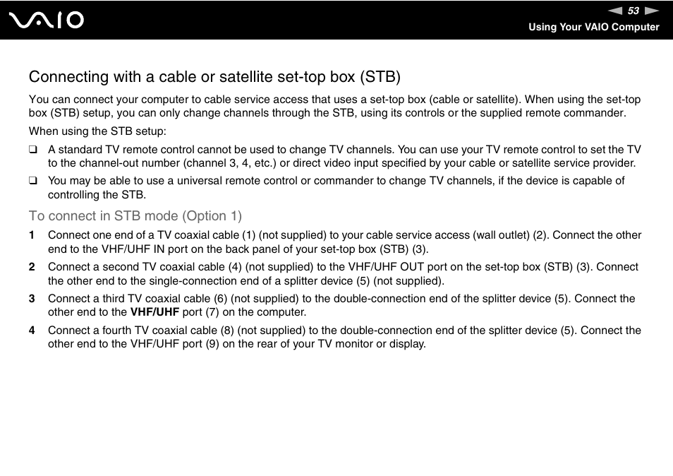 Sony VGC-RC300 User Manual | Page 53 / 177