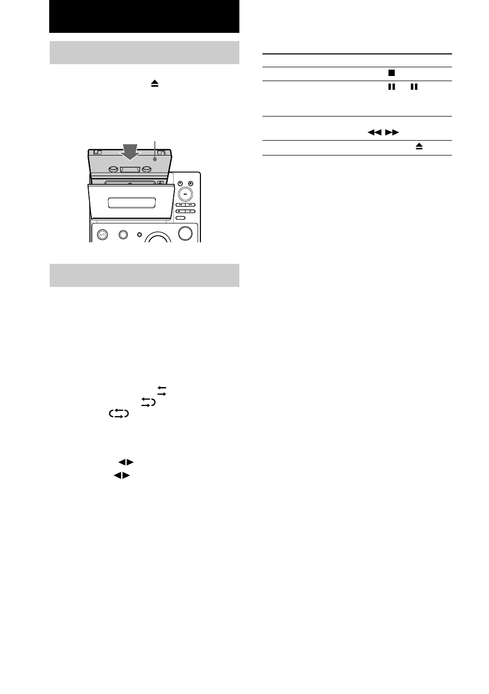 Tape, Loading a tape, Playing a tape | Other operations | Sony CMT-CP101 User Manual | Page 12 / 24