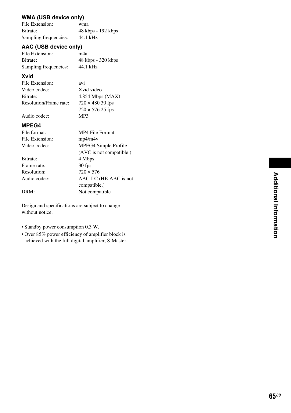 Sony DAV-DZ740 User Manual | Page 65 / 72