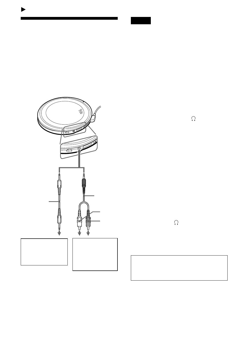 他の機器と接続する, ステレオ機器につなぐ | Sony D-EJ1000 User Manual | Page 22 / 44