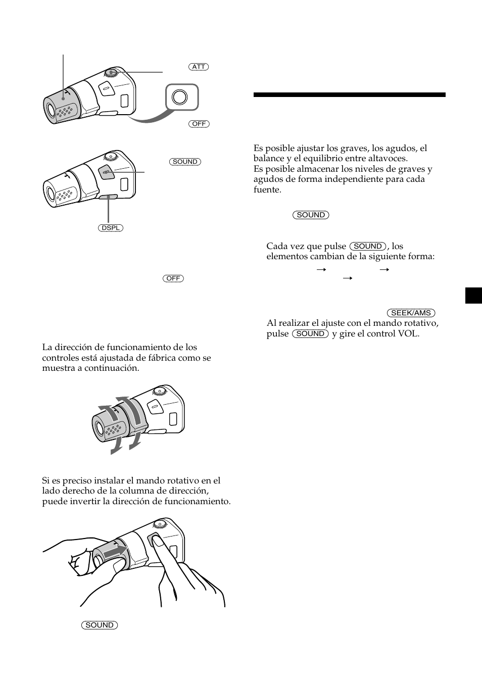 Ajuste de las características de sonido | Sony CDX-4000R User Manual | Page 43 / 100