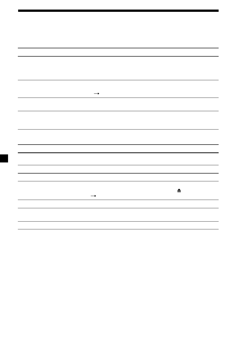 24 felsökning | Sony CDX-4000R User Manual | Page 72 / 100