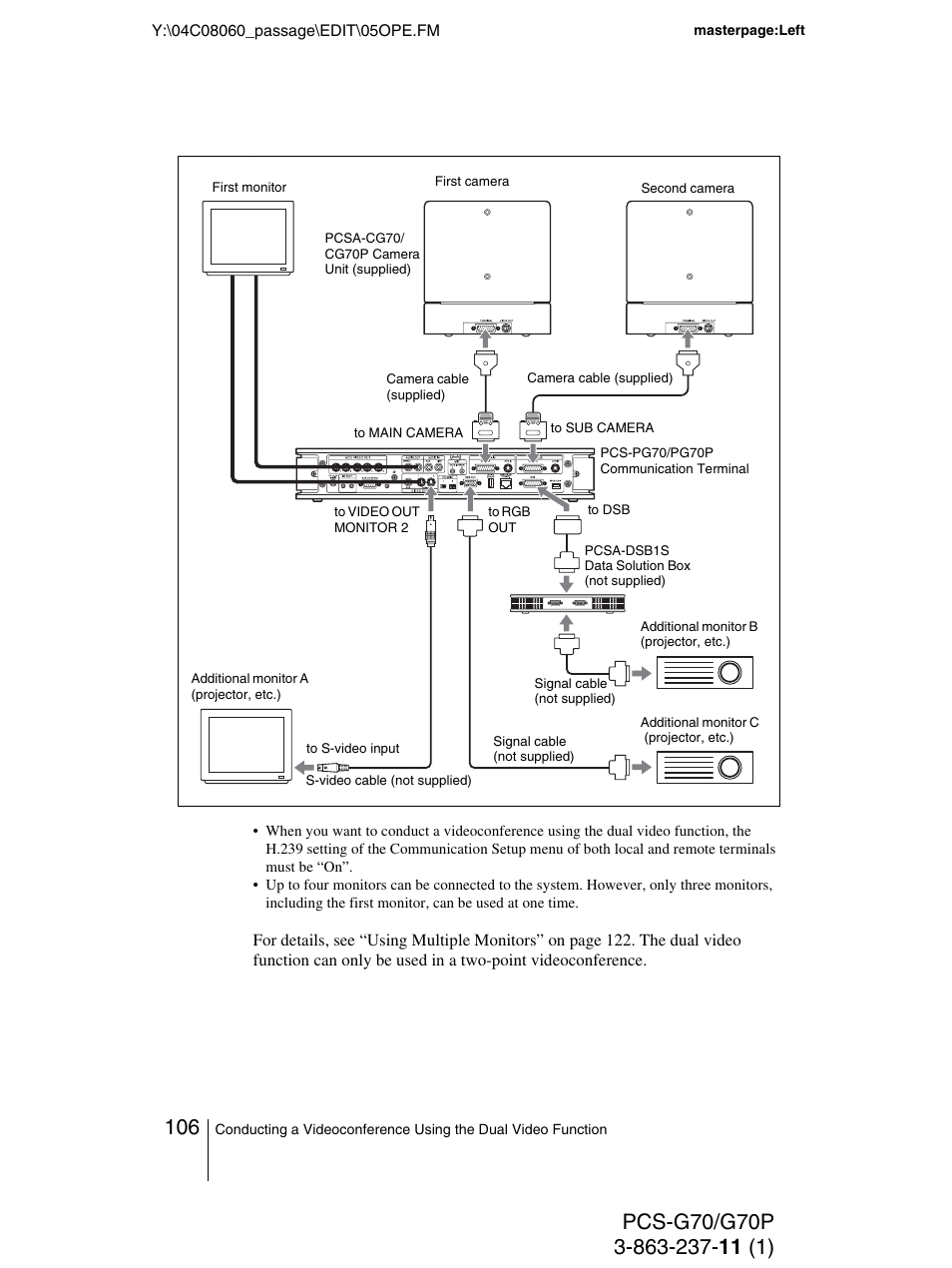 Sony PCS-G70P User Manual | Page 106 / 236