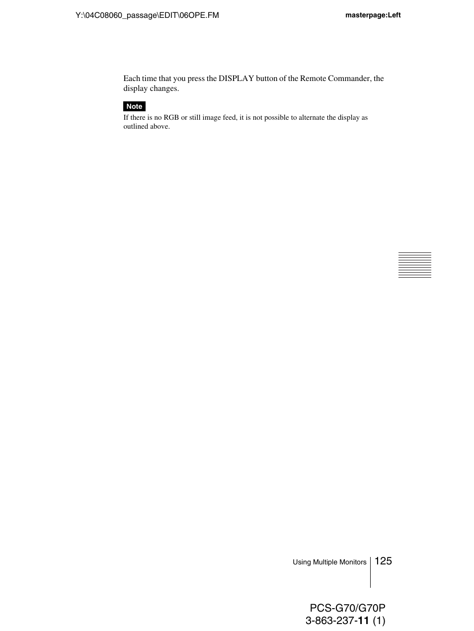 Sony PCS-G70P User Manual | Page 125 / 236