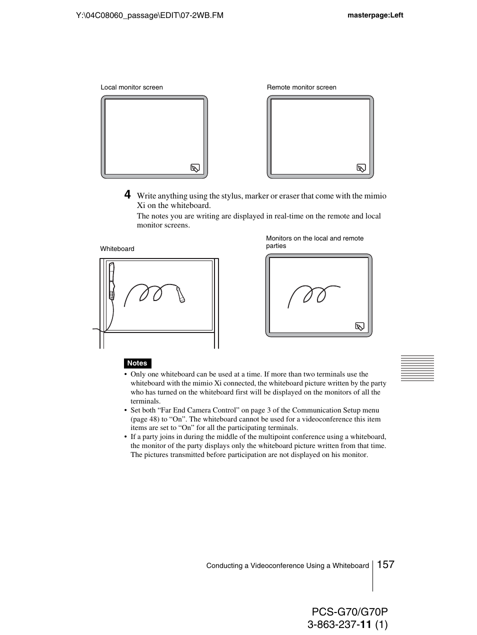 Sony PCS-G70P User Manual | Page 157 / 236