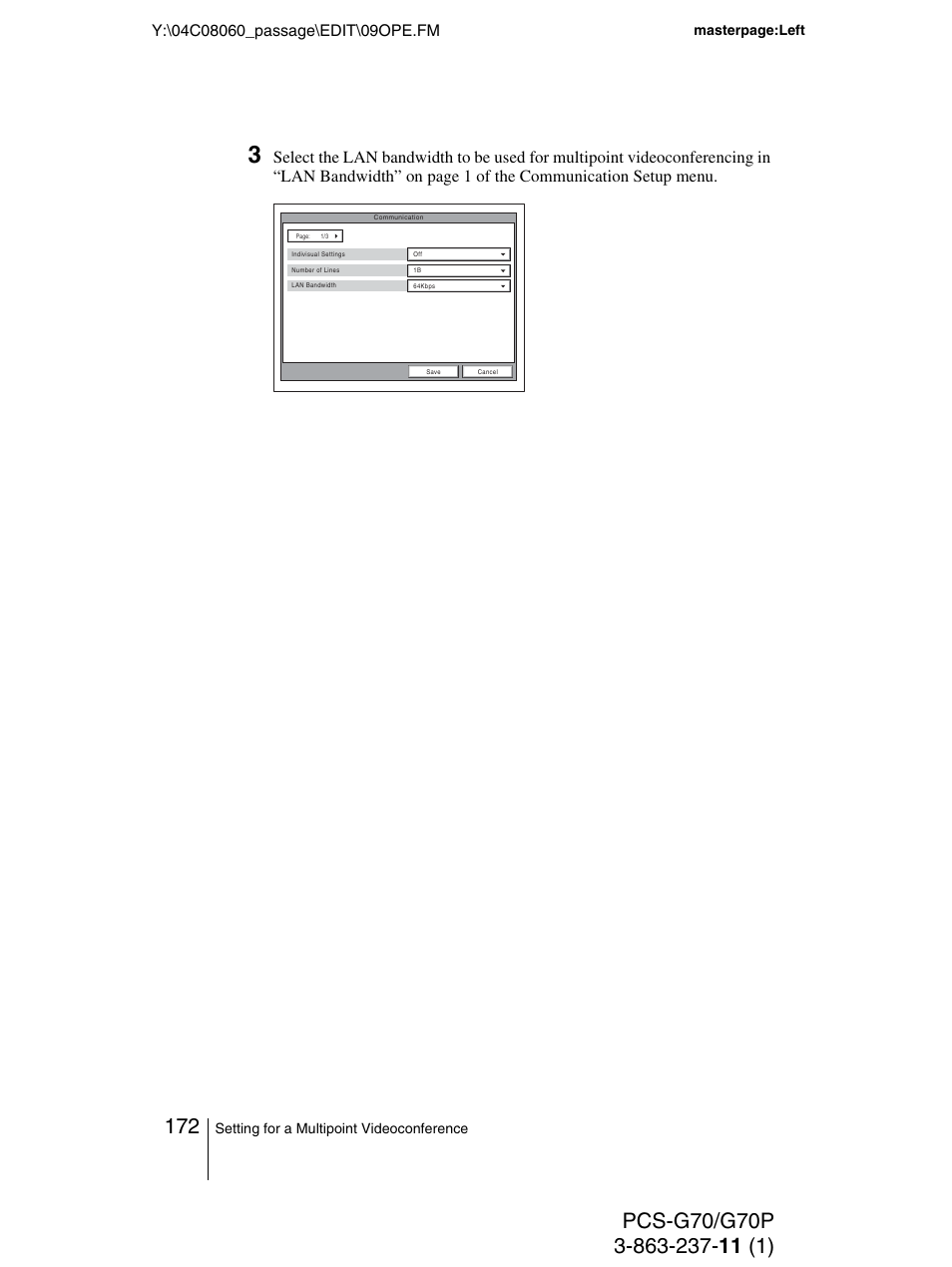 Sony PCS-G70P User Manual | Page 172 / 236