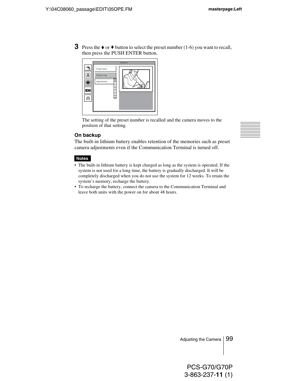 94 to 99 | Sony PCS-G70P User Manual | Page 99 / 236