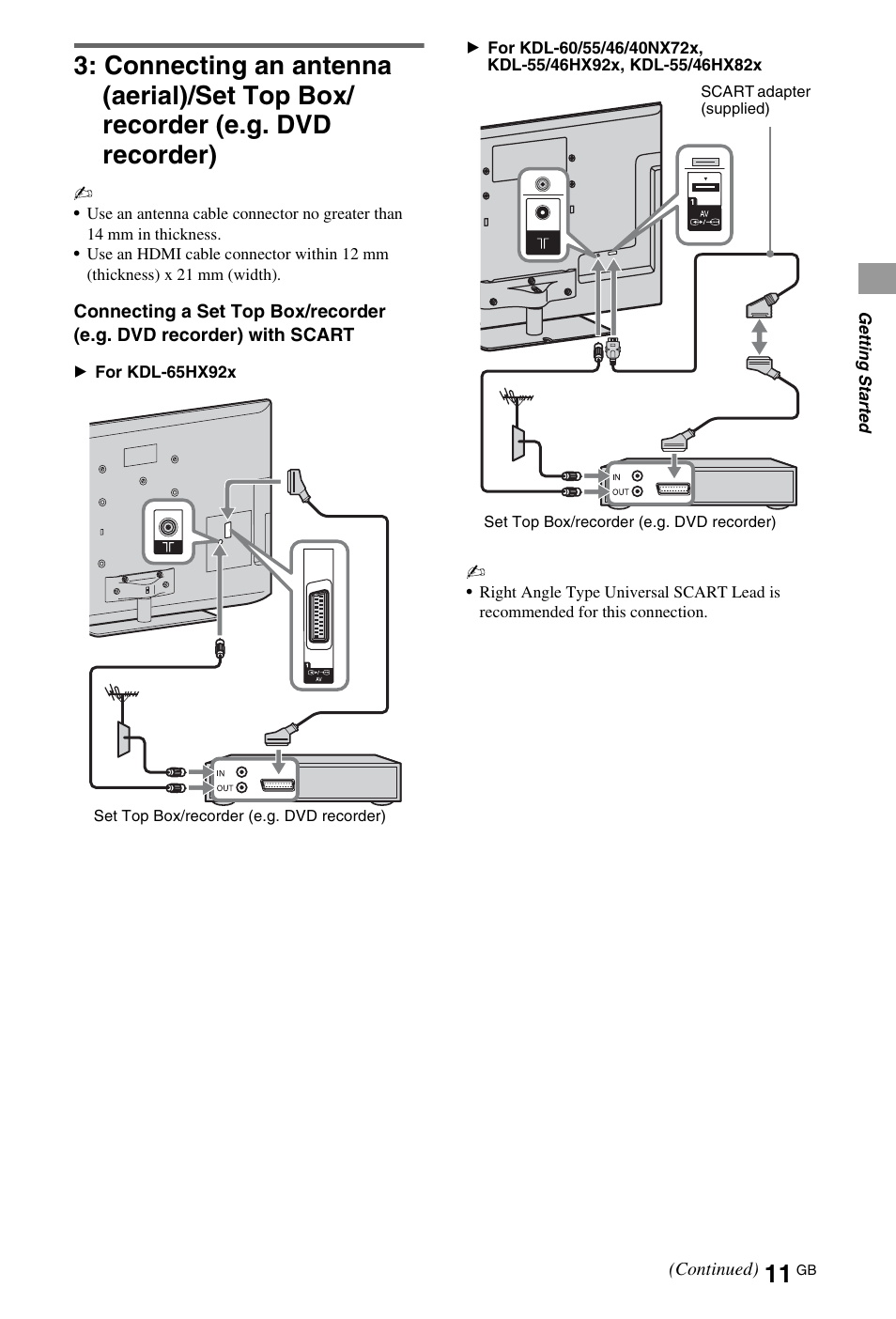 Sony 55HX92X User Manual | Page 11 / 40