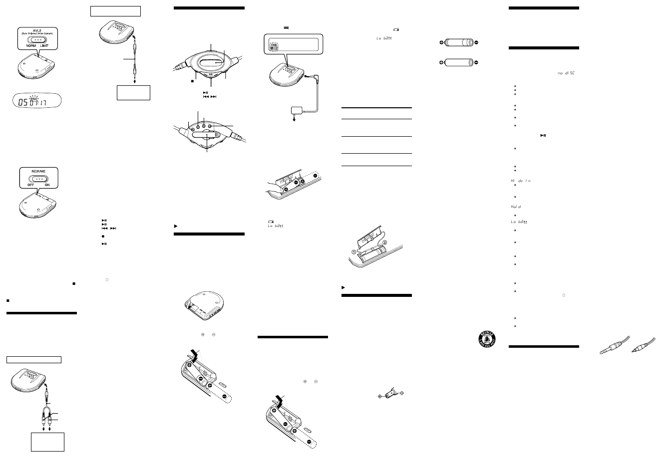 Sony D-E525 User Manual | Page 2 / 2