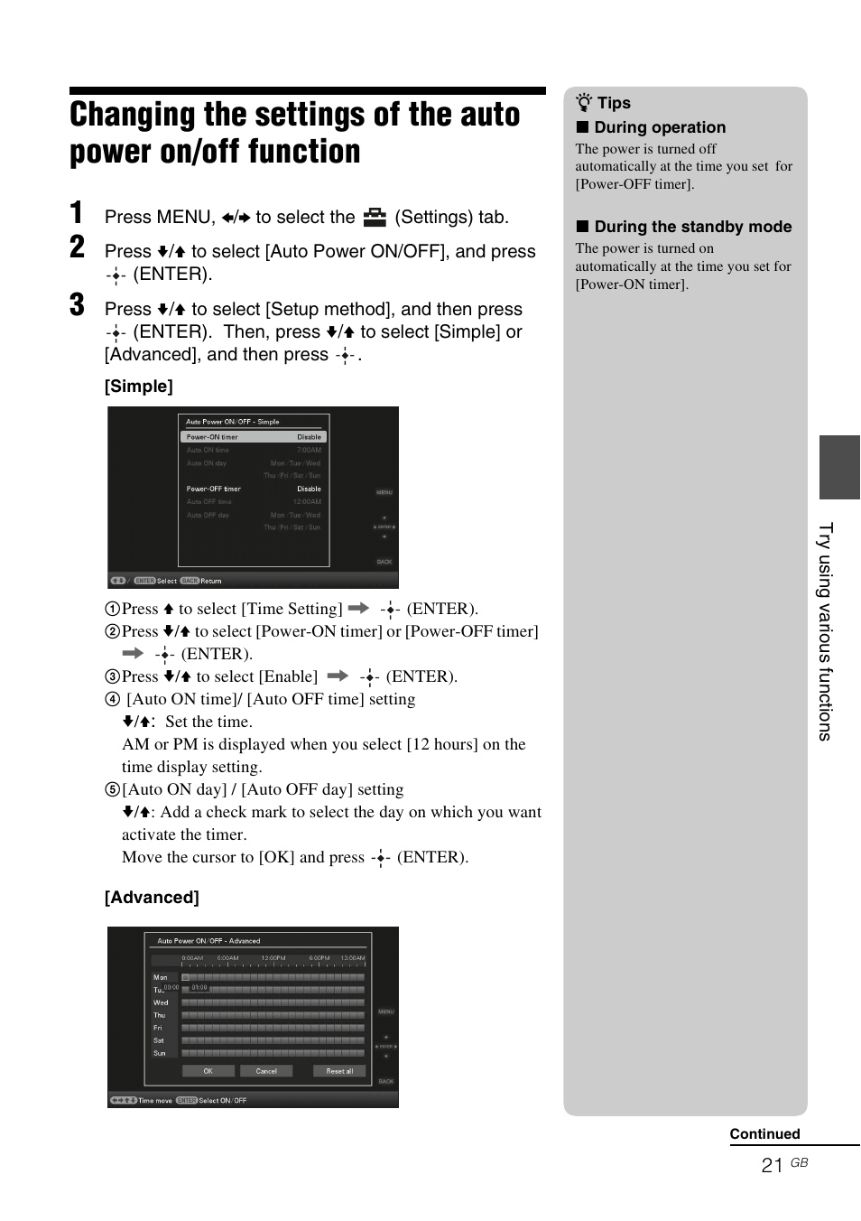 Sony S-Frame DPF-X95 User Manual | Page 21 / 32