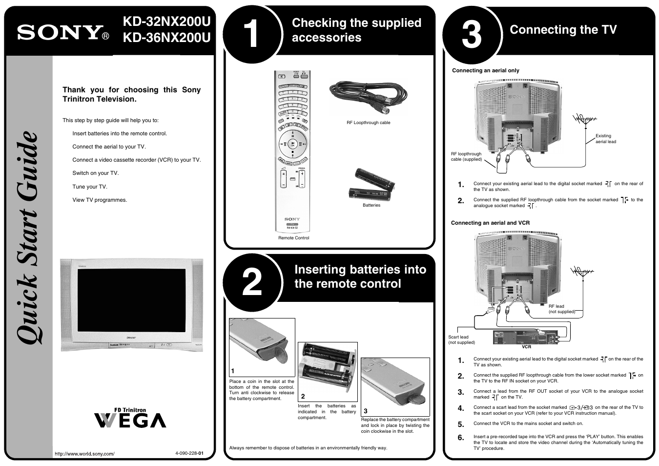 Sony 3KD-32NX200U User Manual | 2 pages