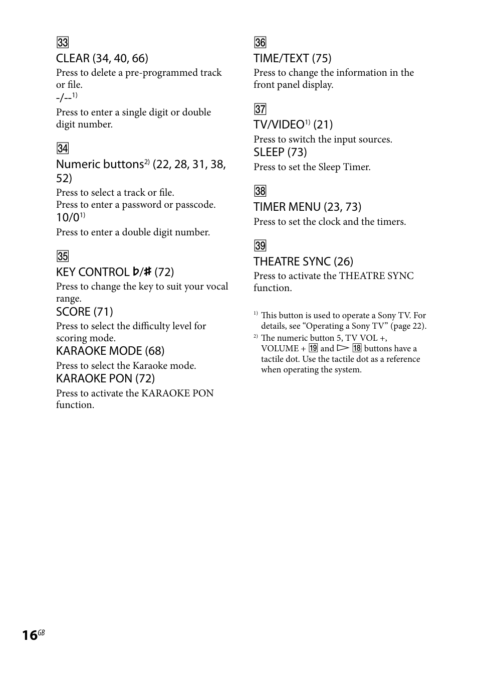 Sony CMT-DH30 User Manual | Page 16 / 112