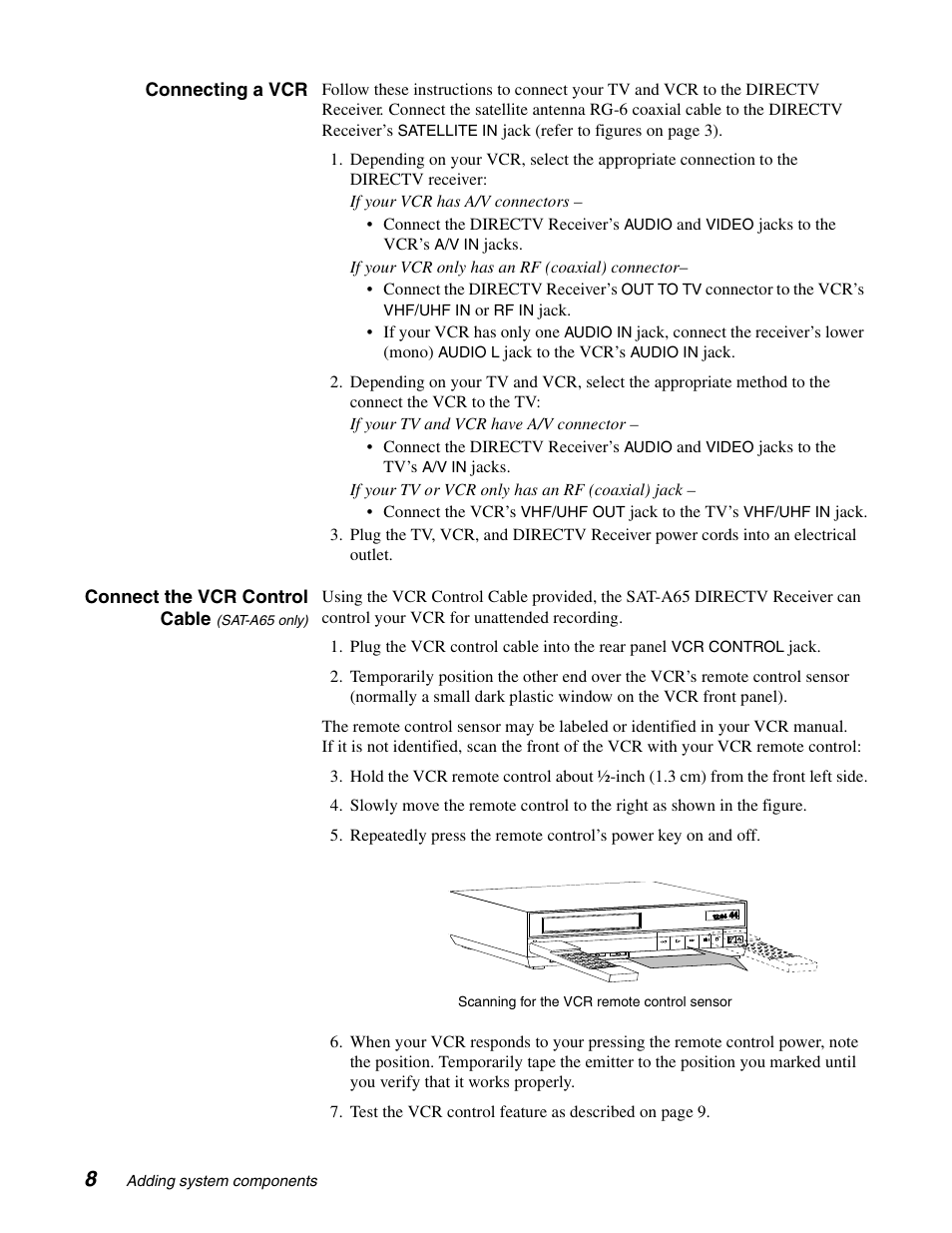 Sony SAT-A65 User Manual | Page 17 / 58