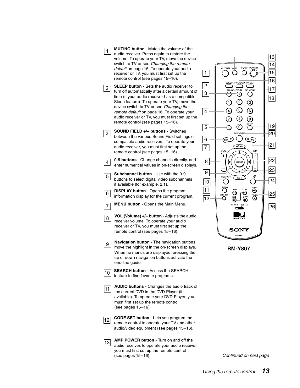 Sony SAT-A65 User Manual | Page 22 / 58