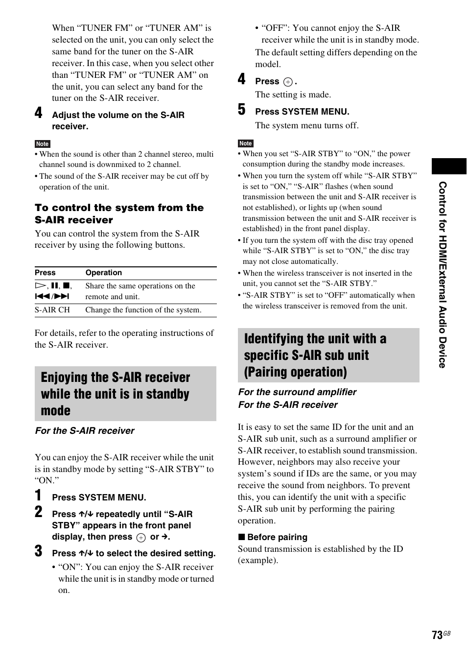 Sony DAV-DZ360WA User Manual | Page 73 / 112