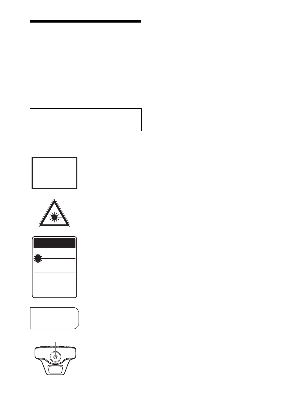 Advertencia, Caution | Sony PX35 User Manual | Page 110 / 165