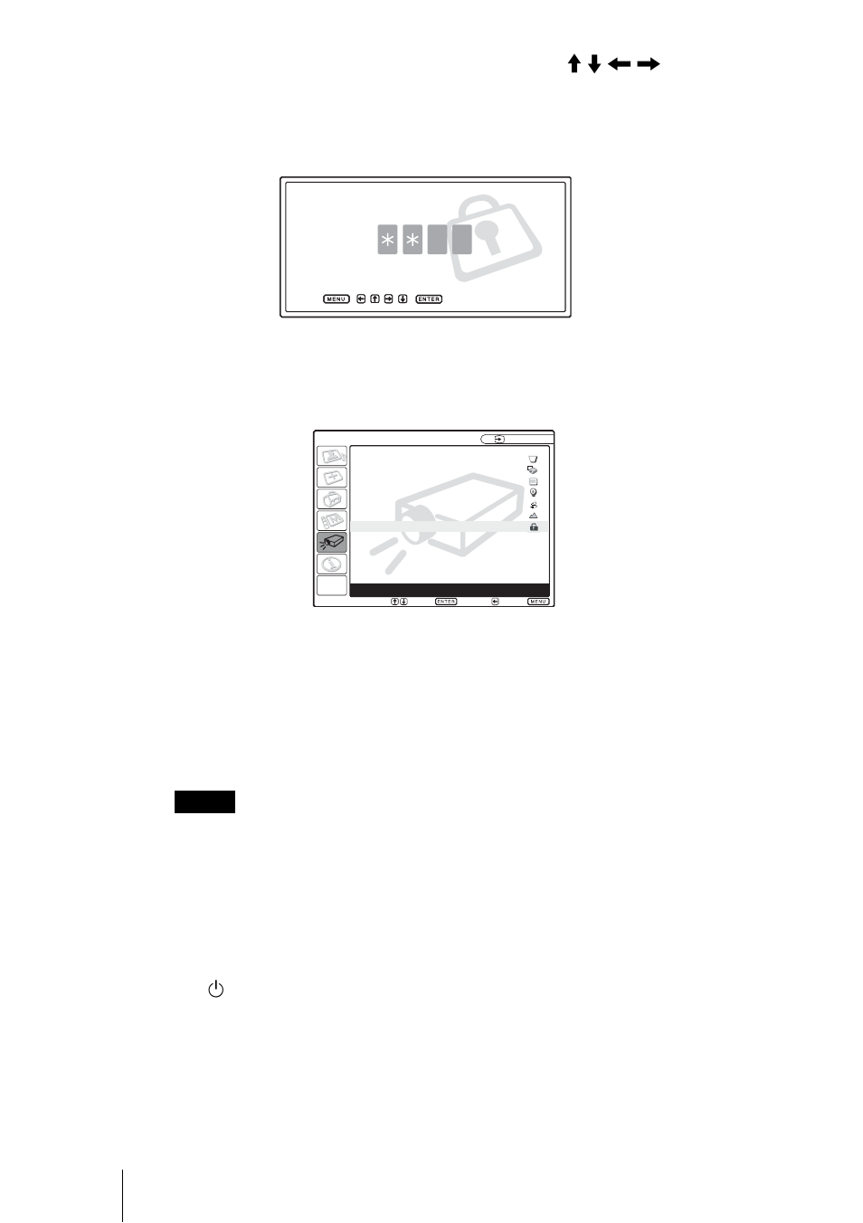 Escriba la contraseña.utilice las teclas menu, Contrasseña no válida, El bloqueo de seguridad está completo | Sony PX35 User Manual | Page 134 / 165