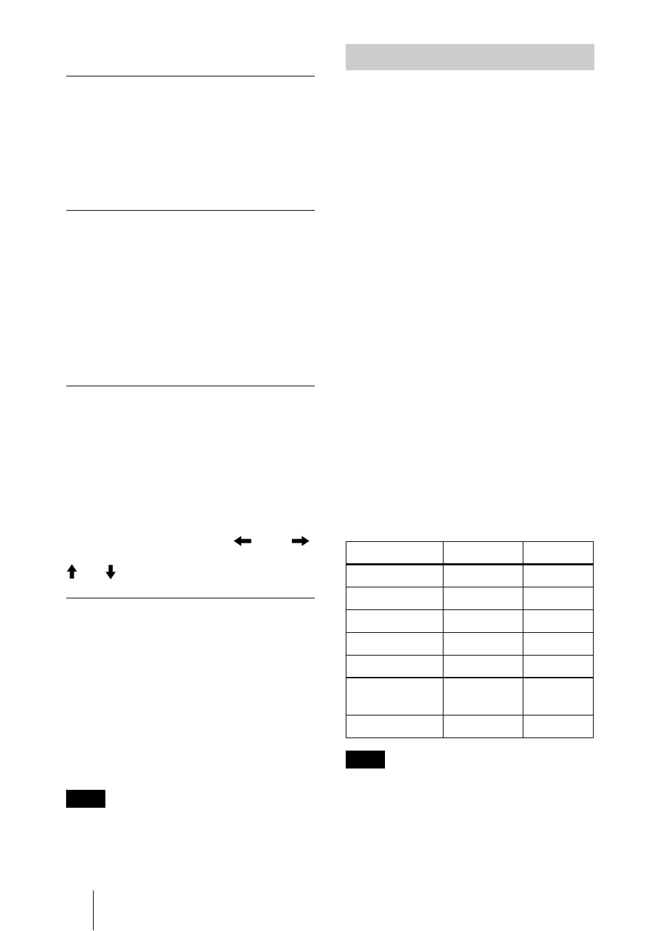 Adjust signal... menu items | Sony PX35 User Manual | Page 34 / 165