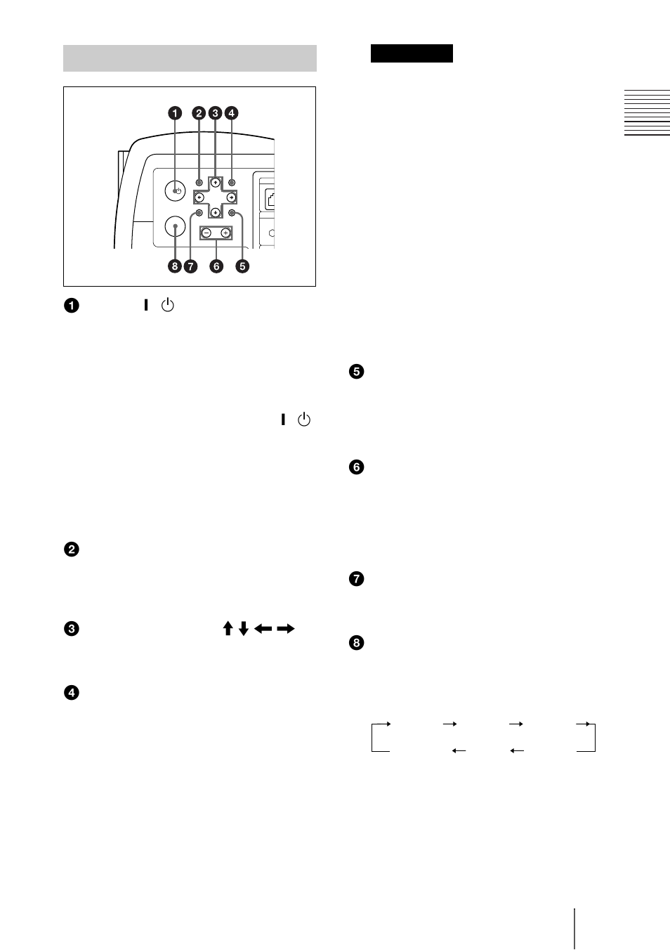 Panneau de commande | Sony PX35 User Manual | Page 64 / 165