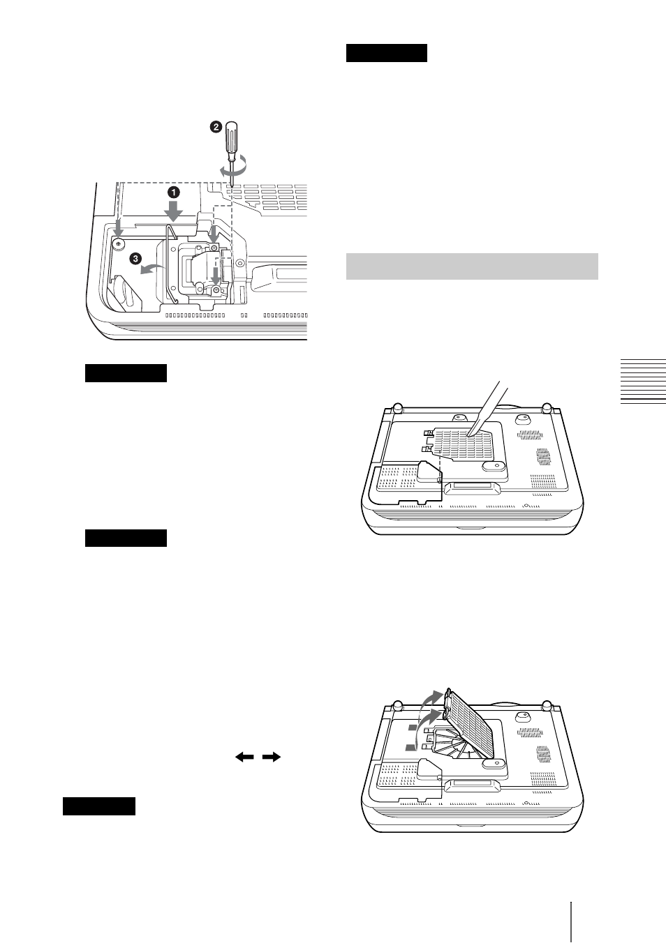 Nettoyage du filtre à air | Sony PX35 User Manual | Page 94 / 165