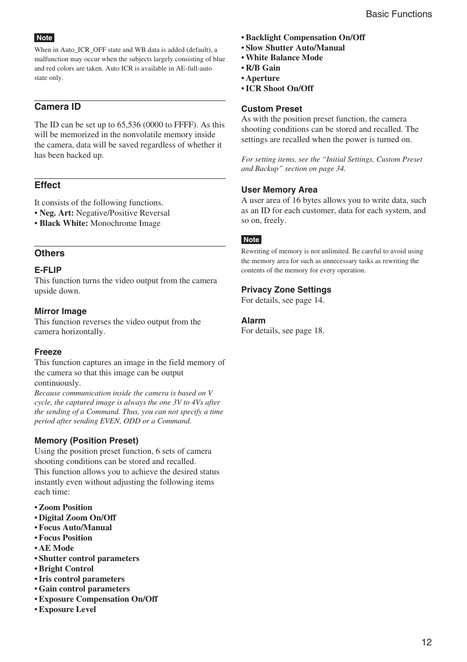 Sony EX480CP User Manual | Page 12 / 65