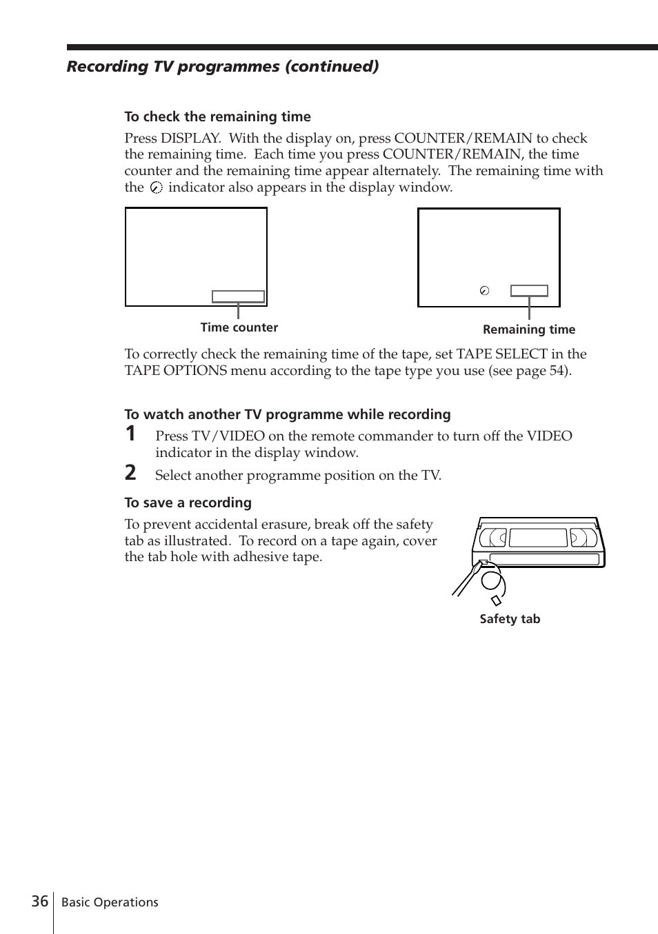 Sony SLV-E580EG User Manual | Page 36 / 72