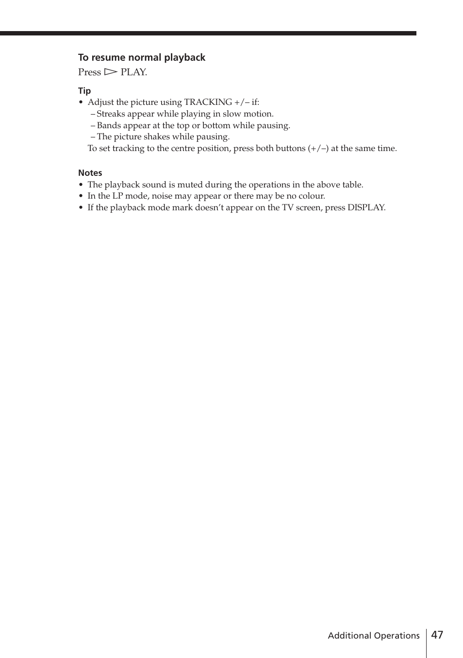 Sony SLV-E580EG User Manual | Page 47 / 72