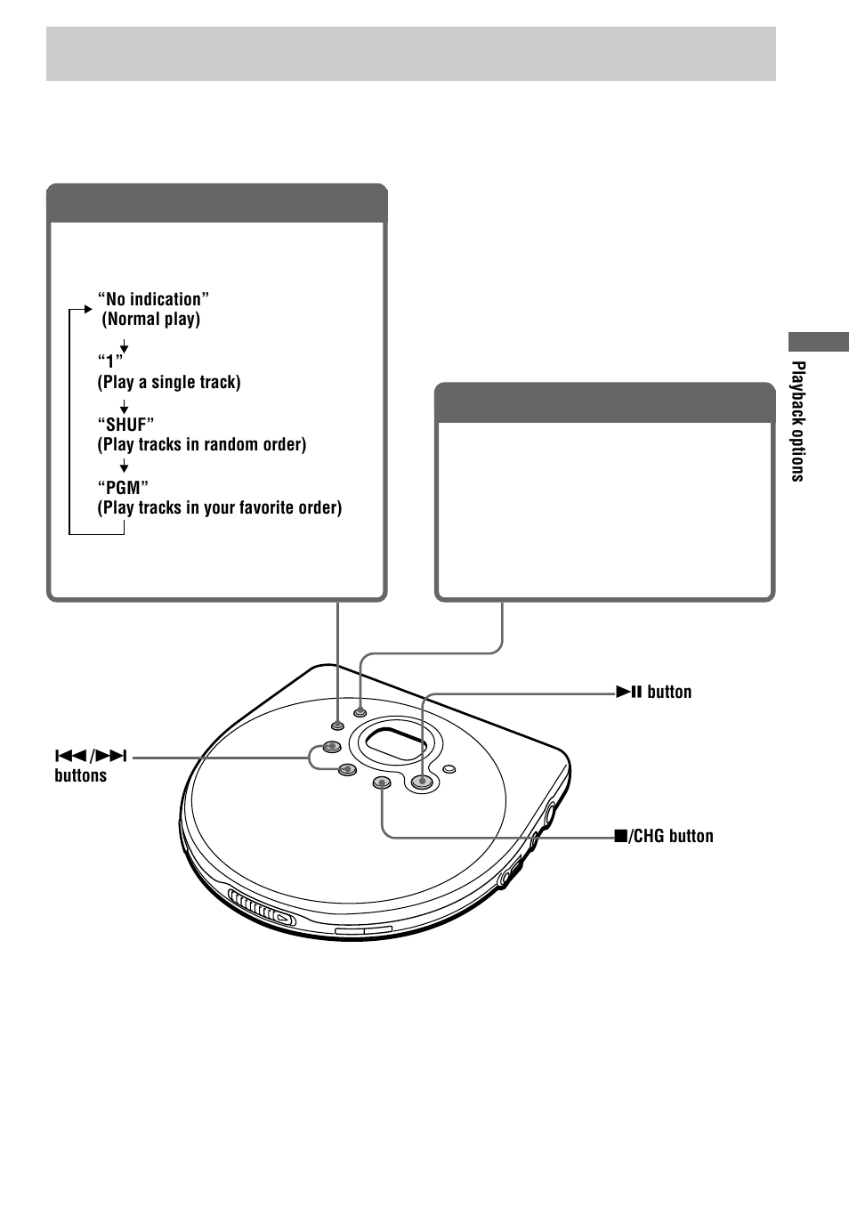 Playback options | Sony D-FJ75TR User Manual | Page 9 / 32