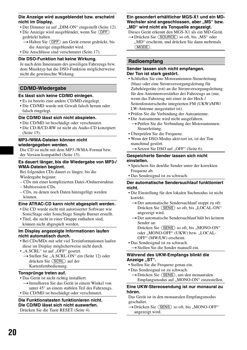 Sony CDX-GT300S User Manual | Page 38 / 100