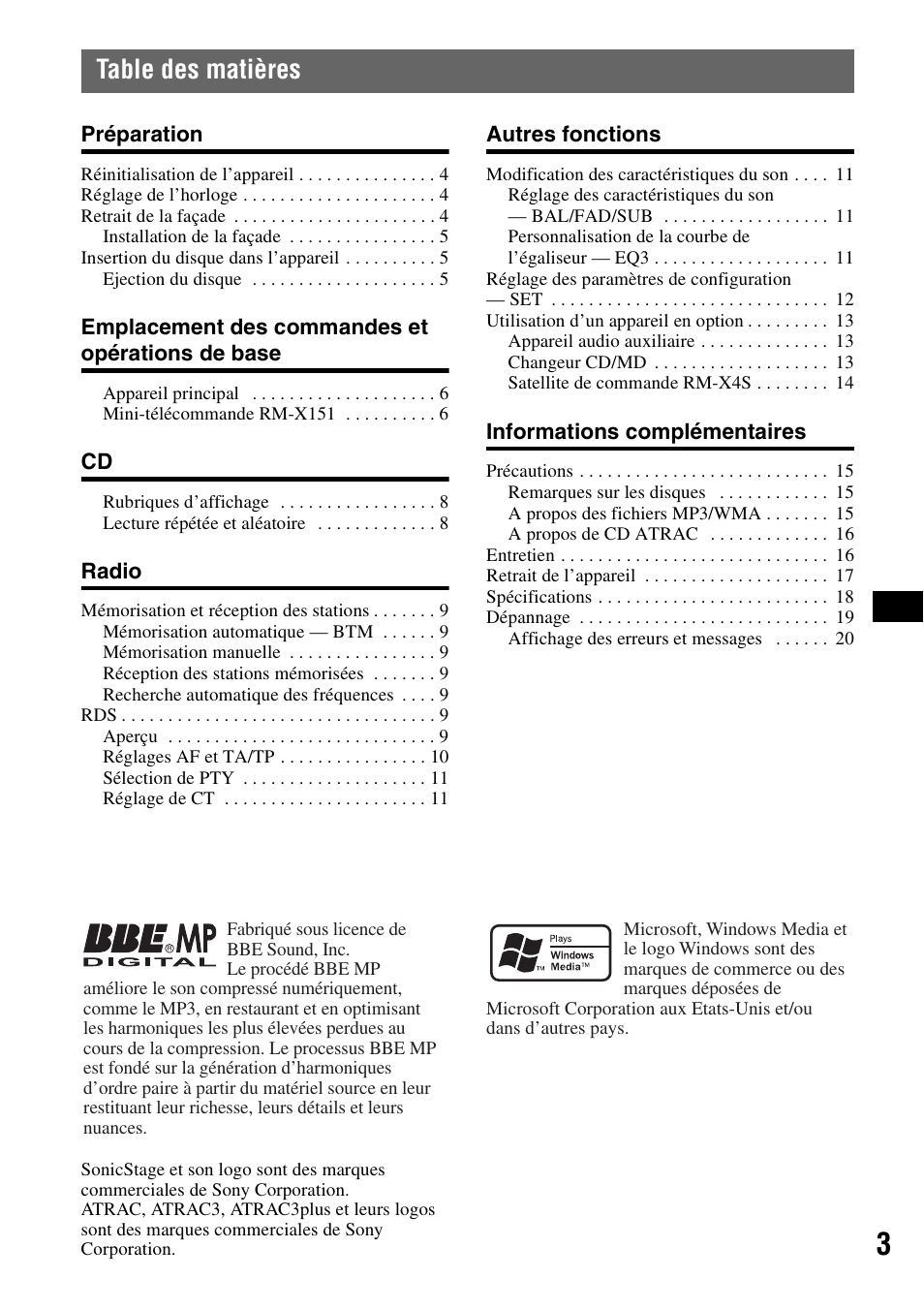Sony CDX-GT300S User Manual | Page 41 / 100
