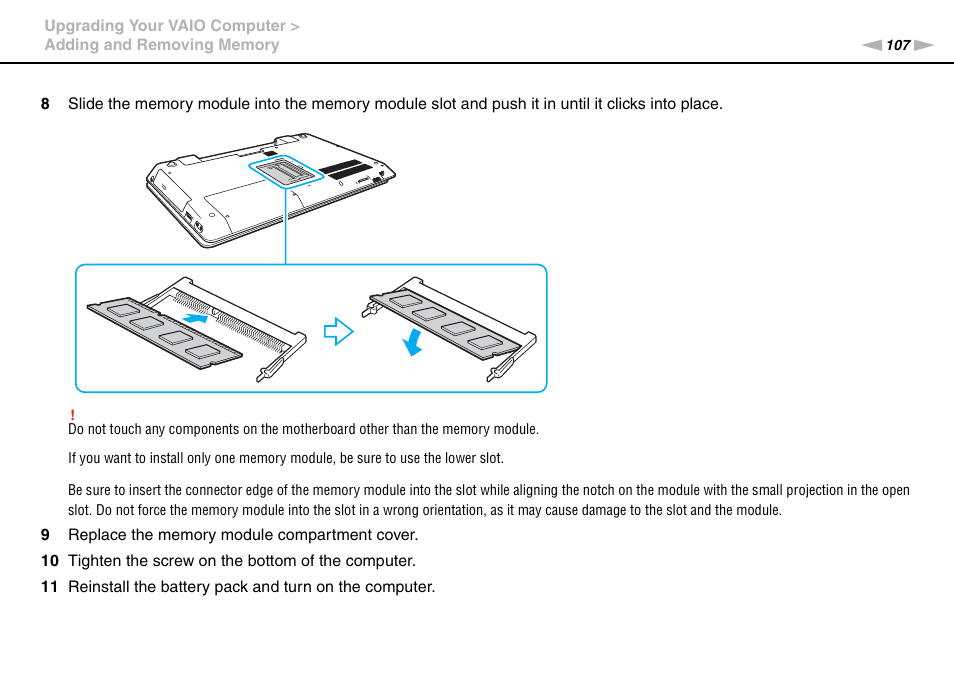 Sony VAIO VPCF2 User Manual | Page 107 / 174