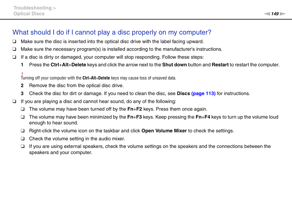 Sony VAIO VPCF2 User Manual | Page 149 / 174