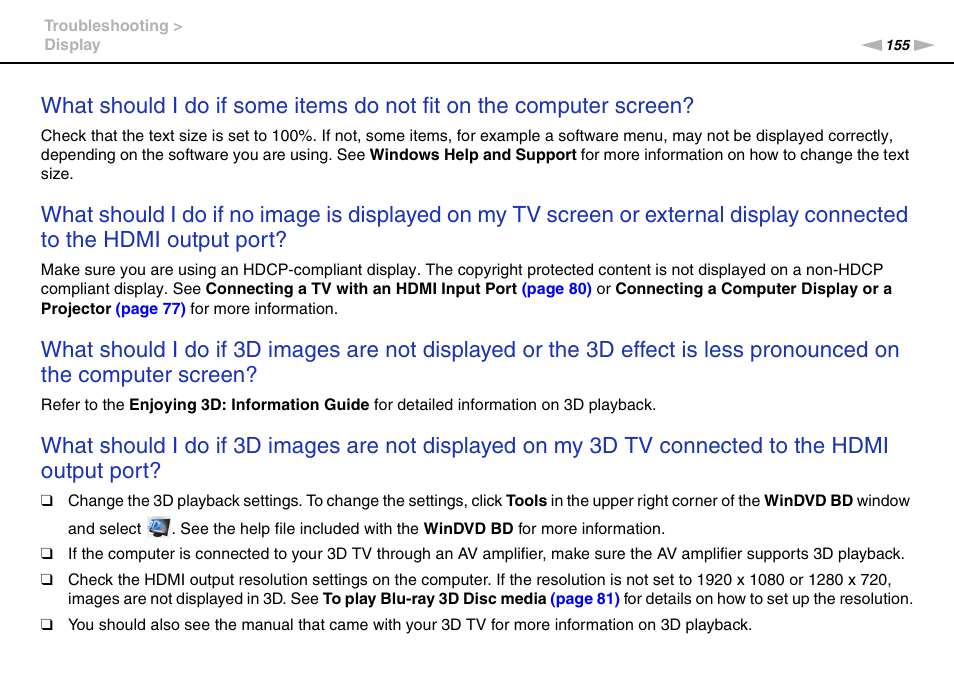 Sony VAIO VPCF2 User Manual | Page 155 / 174