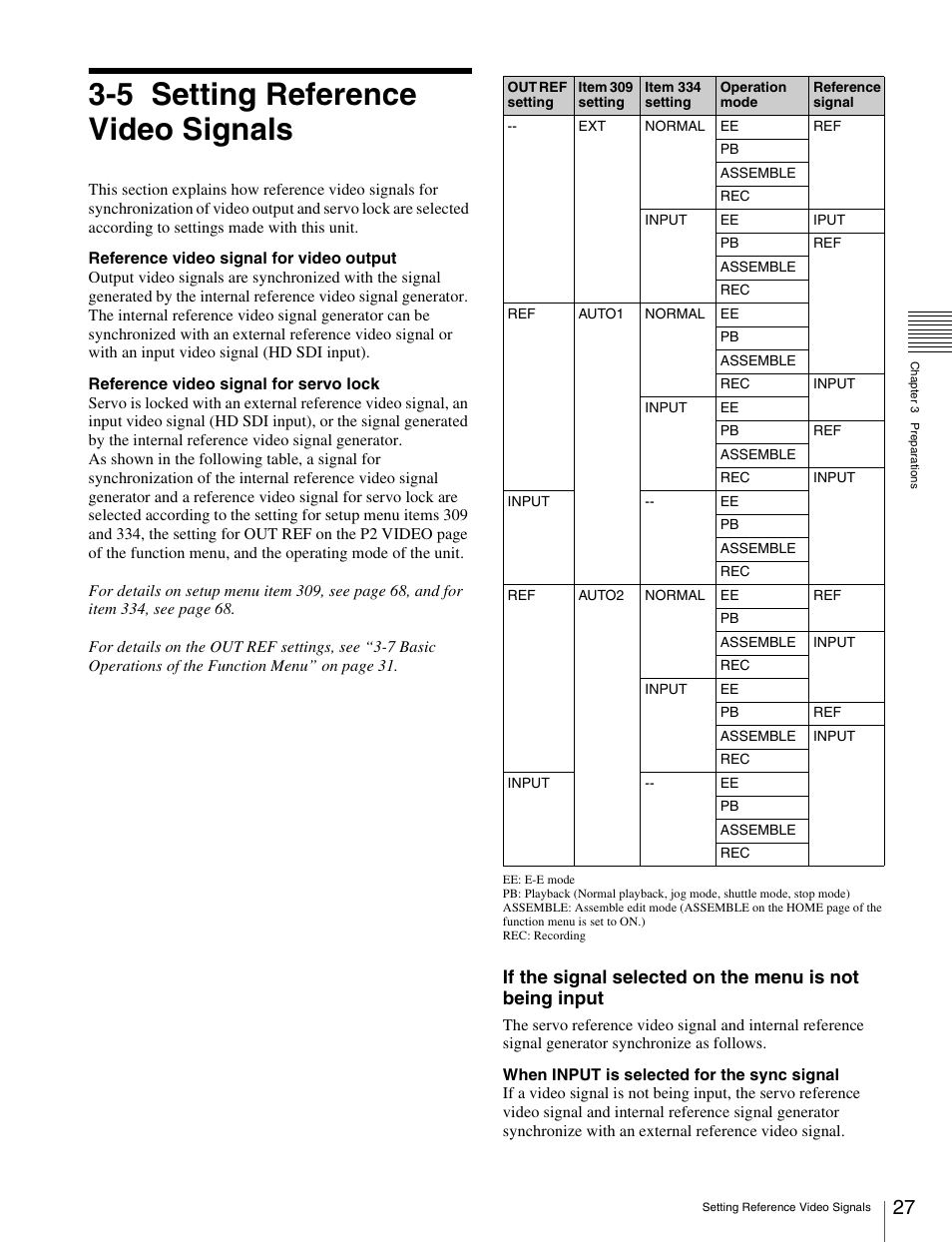 5 setting reference video signals, Setting reference video signals | Sony HDW-S280 User Manual | Page 27 / 94