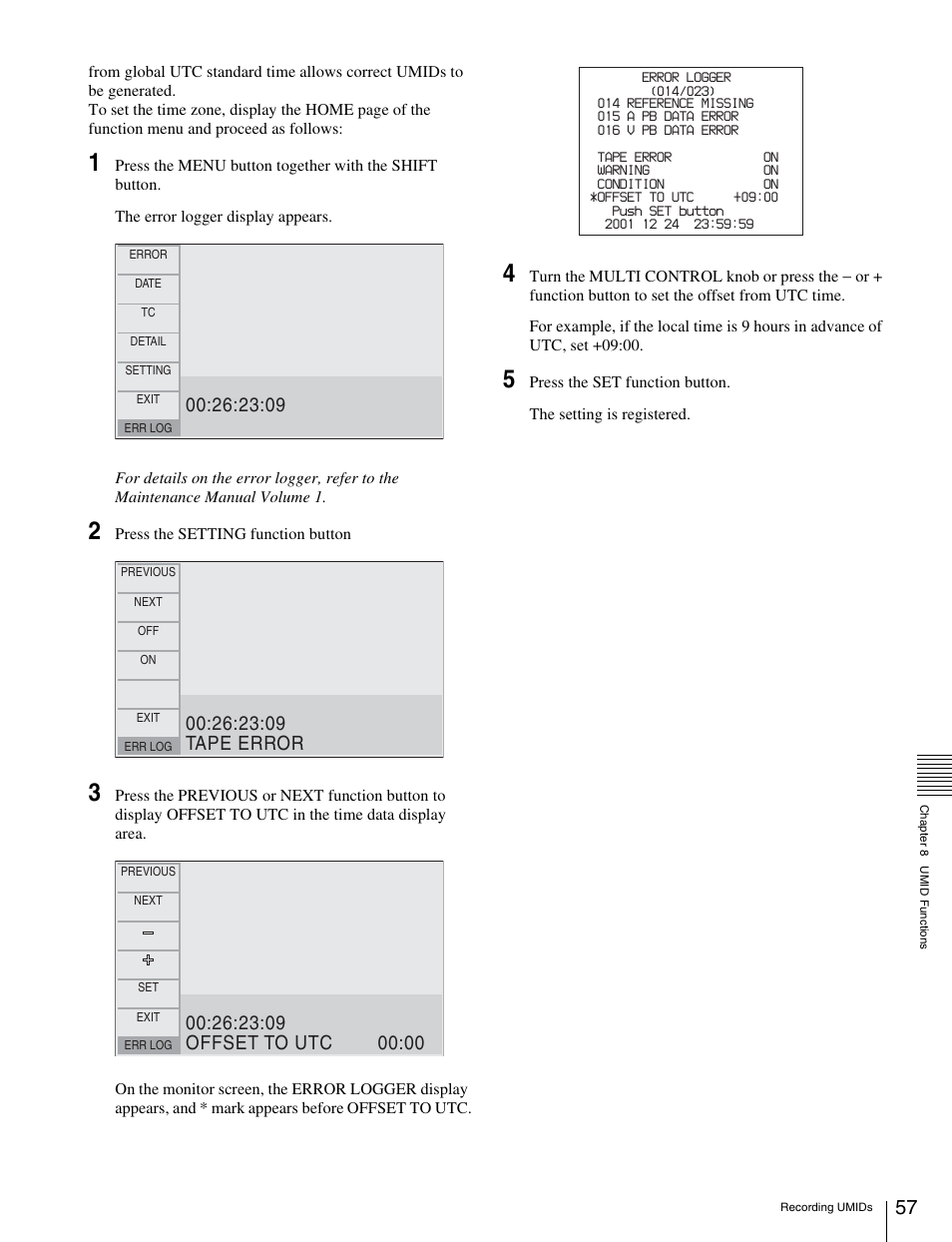 Sony HDW-S280 User Manual | Page 57 / 94