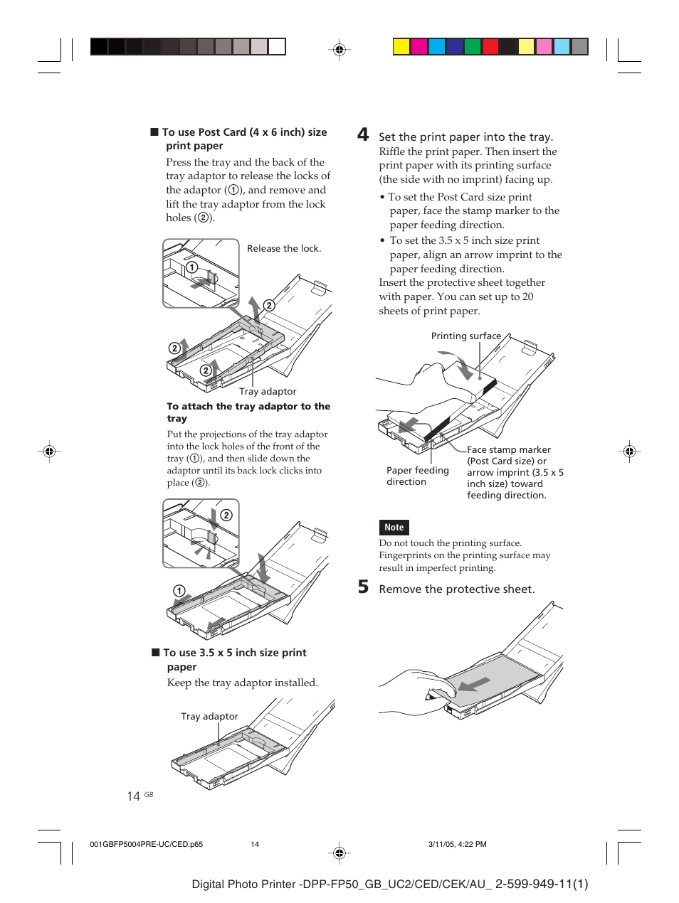 Sony DPP-FP50 User Manual | Page 14 / 100