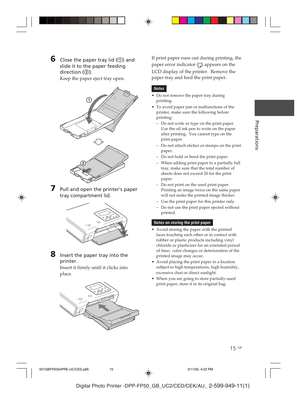 Sony DPP-FP50 User Manual | Page 15 / 100