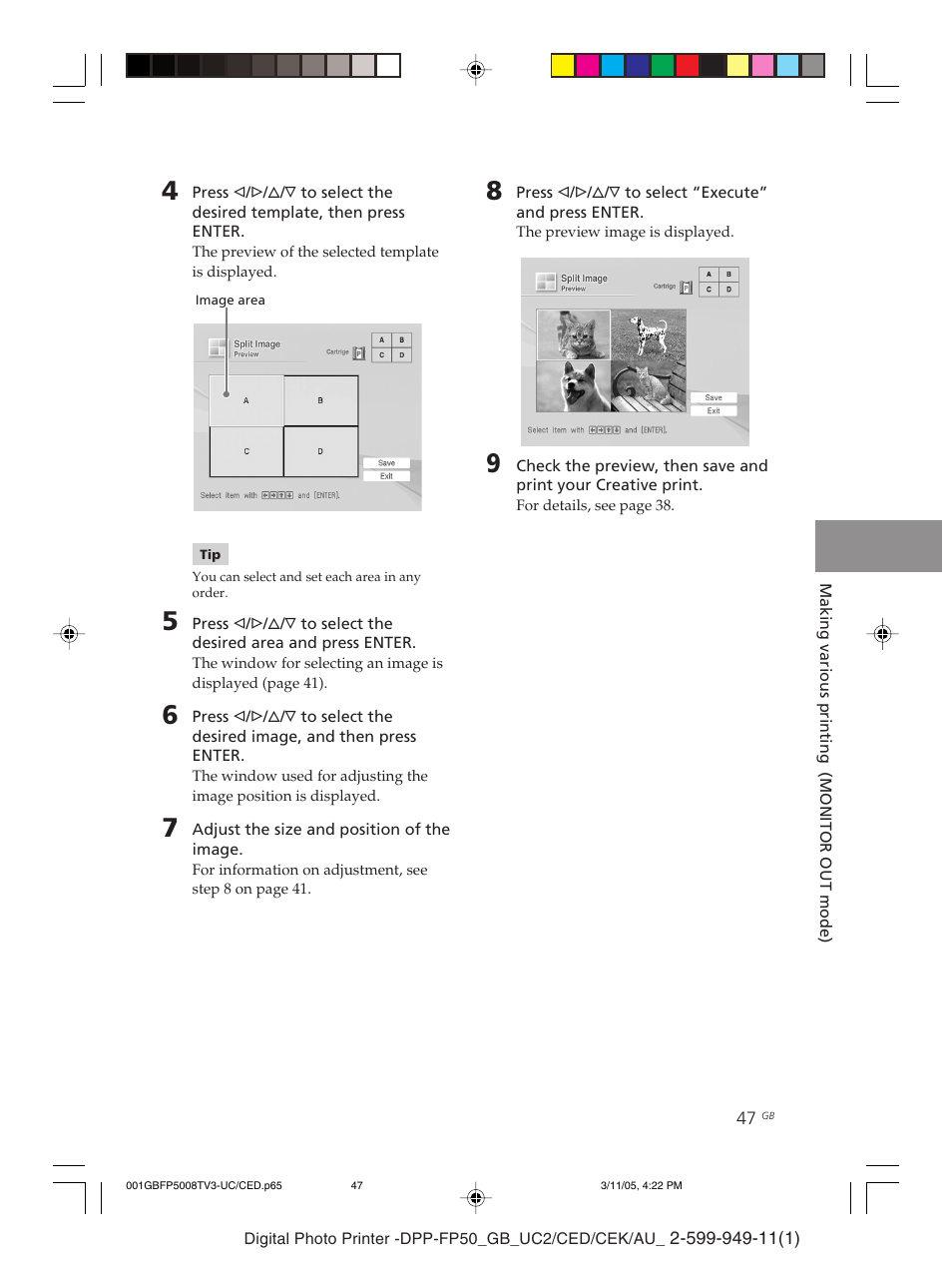 Sony DPP-FP50 User Manual | Page 47 / 100