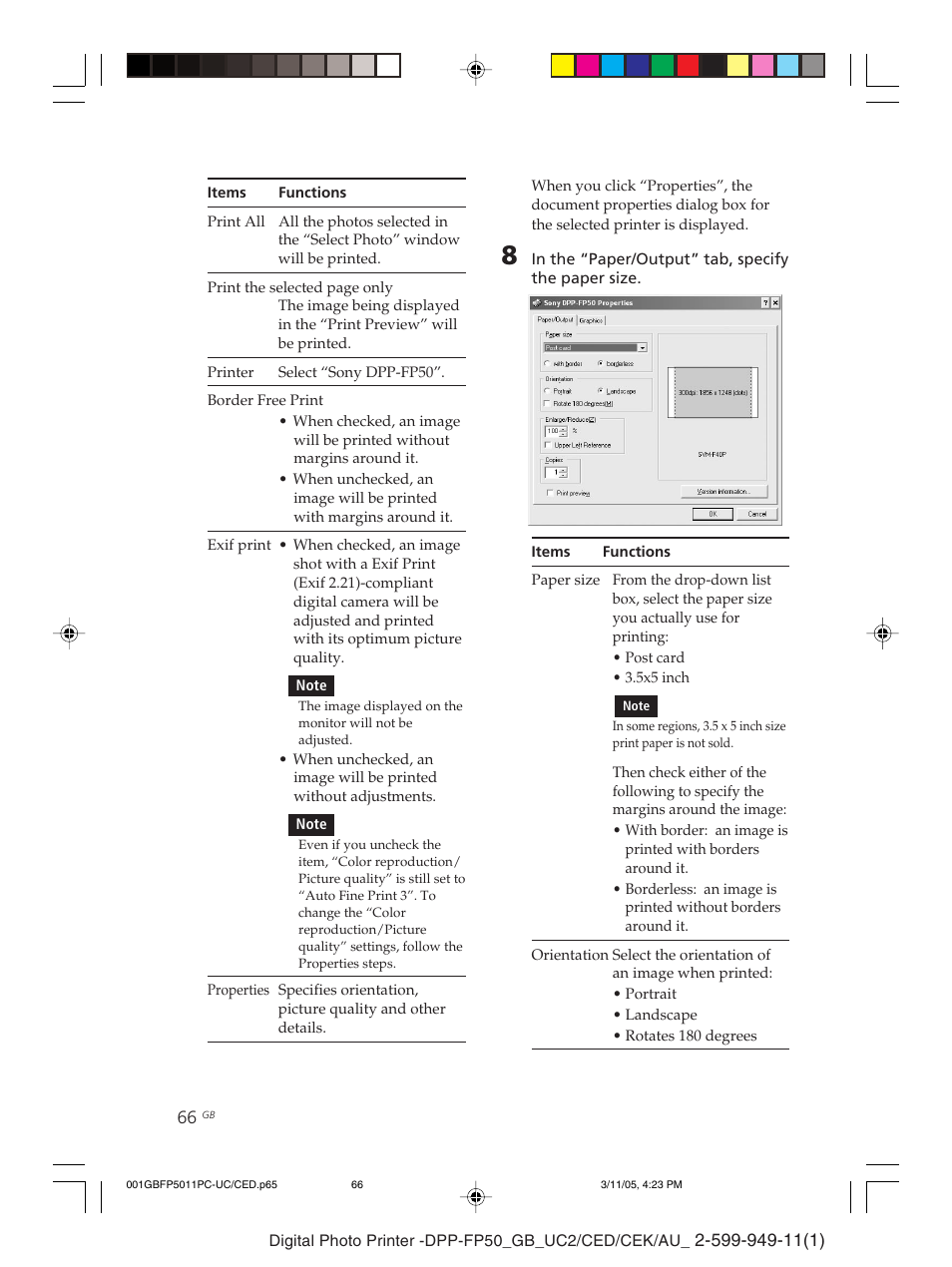 Sony DPP-FP50 User Manual | Page 66 / 100