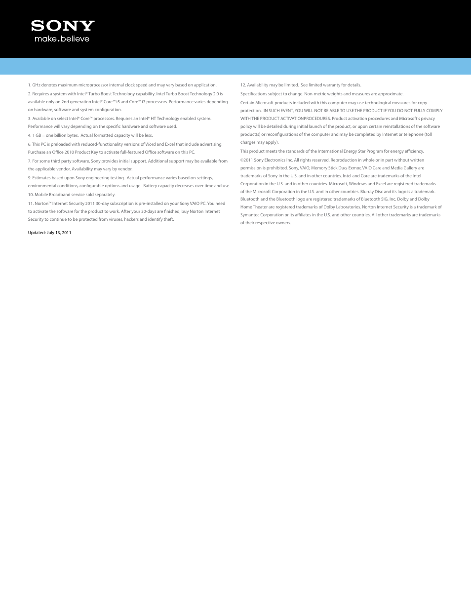 Sony VPCZ21SHX/X User Manual | Page 4 / 4