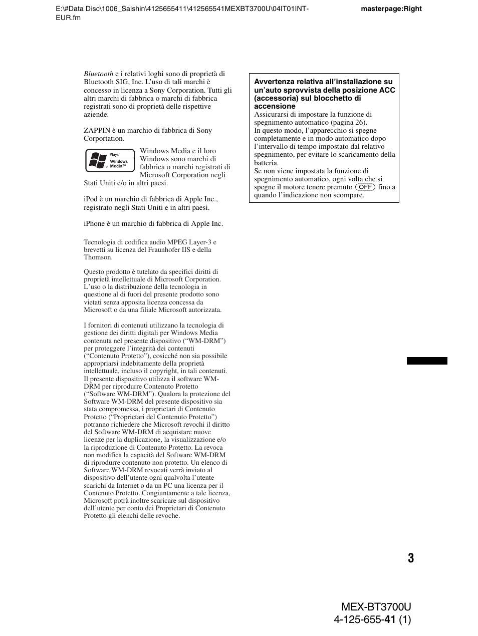 Sony Bluetooth BT3700U User Manual | Page 105 / 180