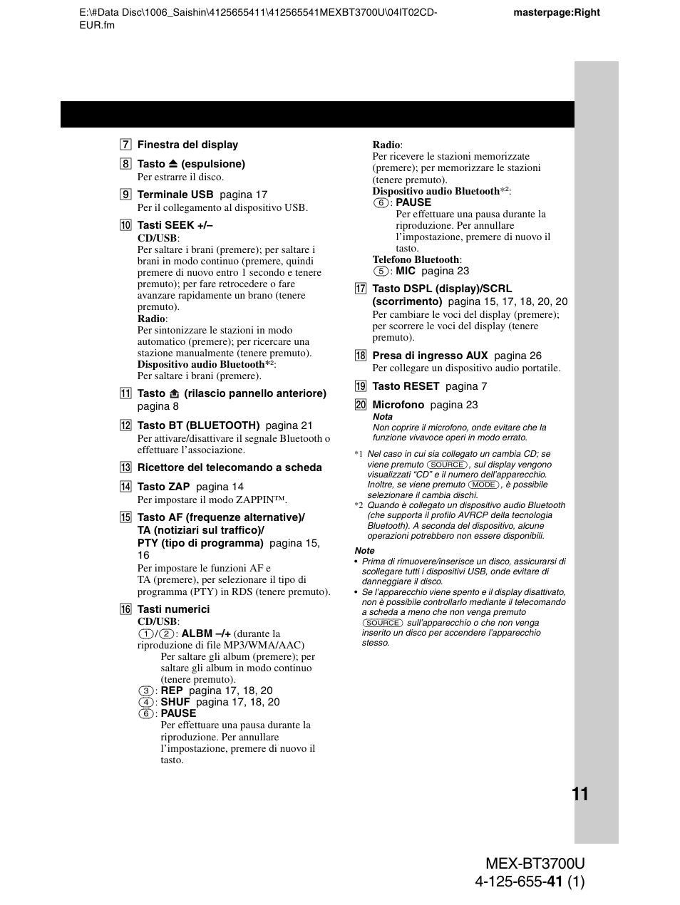 Sony Bluetooth BT3700U User Manual | Page 113 / 180