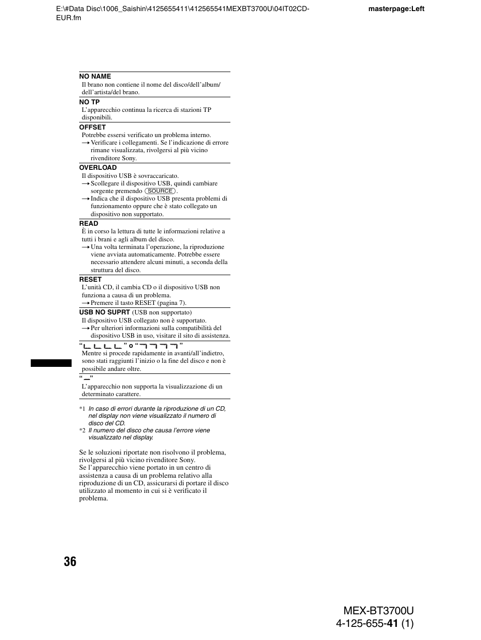 Sony Bluetooth BT3700U User Manual | Page 138 / 180