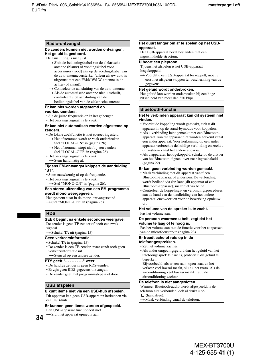 Sony Bluetooth BT3700U User Manual | Page 172 / 180