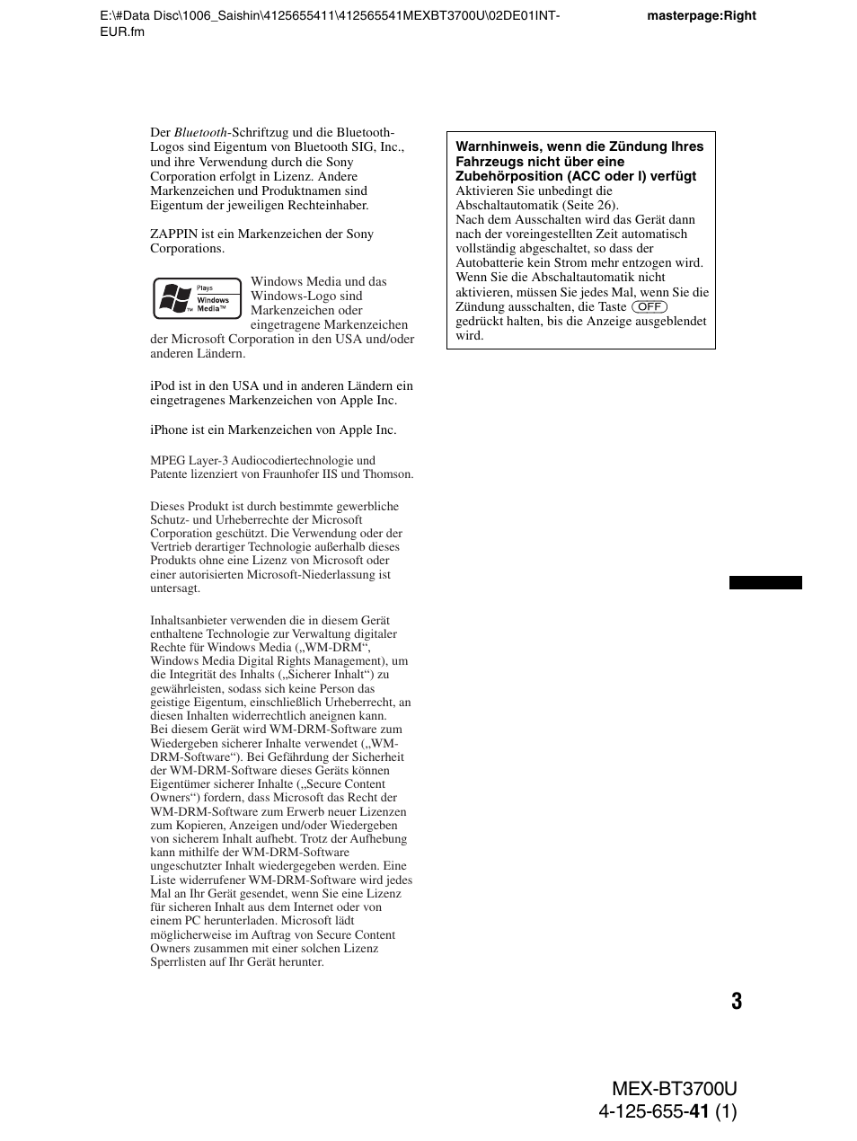 Sony Bluetooth BT3700U User Manual | Page 33 / 180