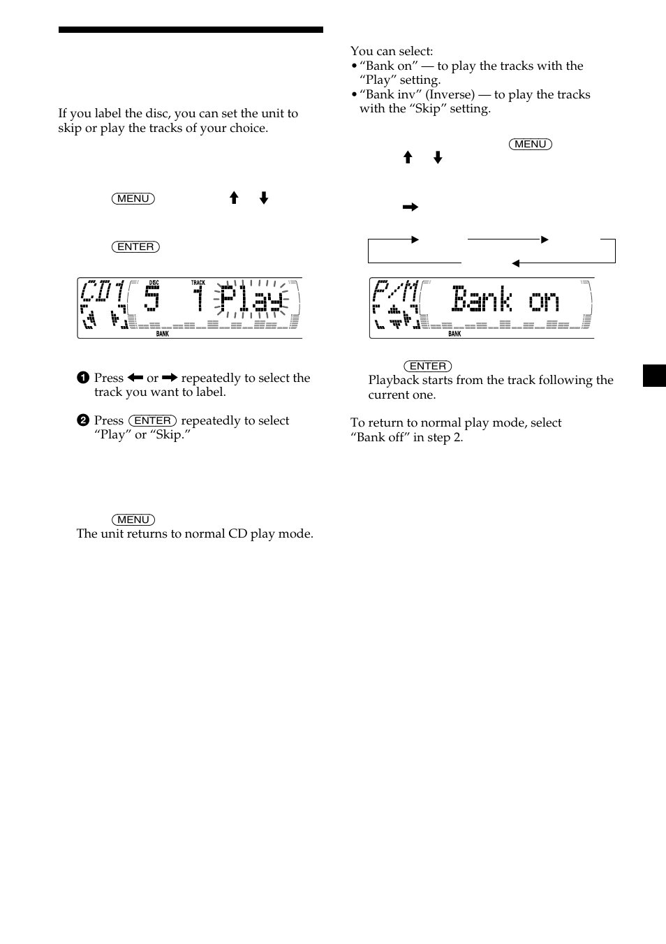 15 selecting specific tracks for playback | Sony CDX-M750 User Manual | Page 15 / 116